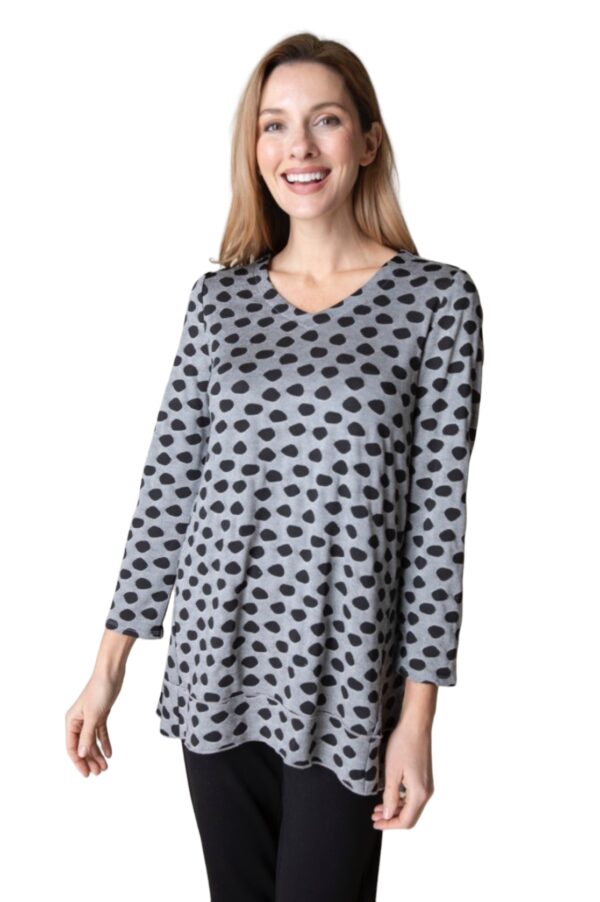 HABITAT TEXTURED DOT PLEAT BACK TUNIC - Image 3