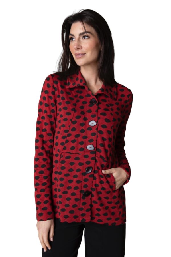 HABITAT TEXTURED DOT SEAMED POCKET JACKET - Image 2