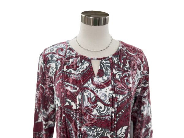 SOUTHERN LADY PAISLEY PLEAT FRONT TOP - Image 3
