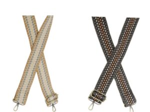 JOY SUSAN 2"DOTTED STRIPE GUITAR STRAP