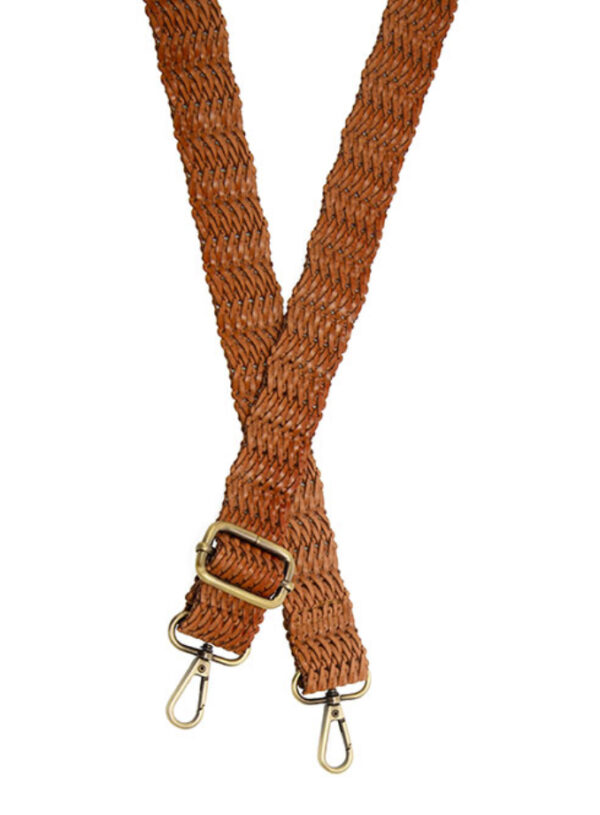 JOY SUSAN 1.25"WOVEN FAUX LEATHER GUITAR STRAP - Image 3