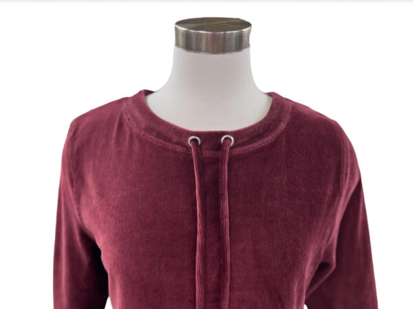 SOUTHERN LADY LONG SLEEVE RIBBED VELOUR TOP - Image 3