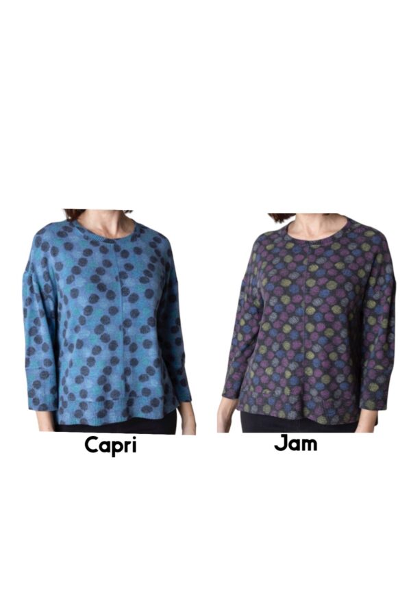 HABITAT FLEECE RIB TRIM BOXY CREW
