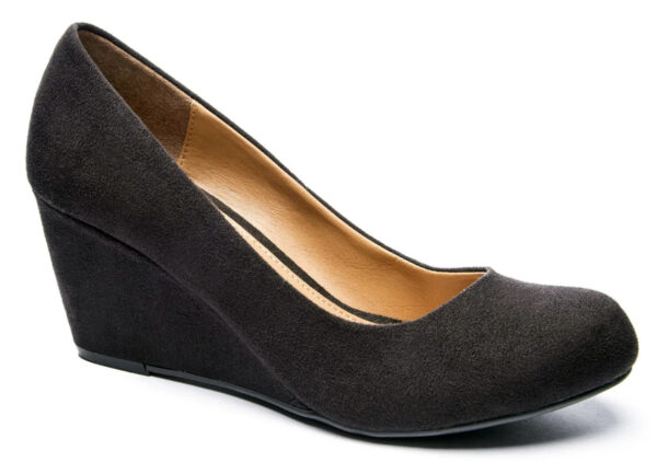 CL BY CHINESE LAUNDRY NIMA BLACK FAUX SUEDE WEDGE - Image 6