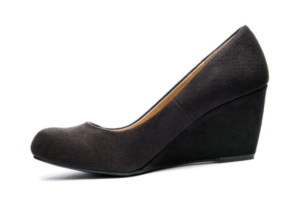 CL BY CHINESE LAUNDRY NIMA BLACK FAUX SUEDE WEDGE - Image 3