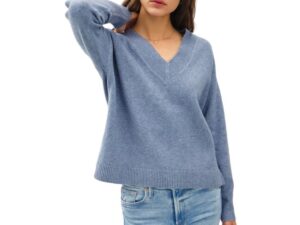 BE COOL BOXY V-NECK SWEATER