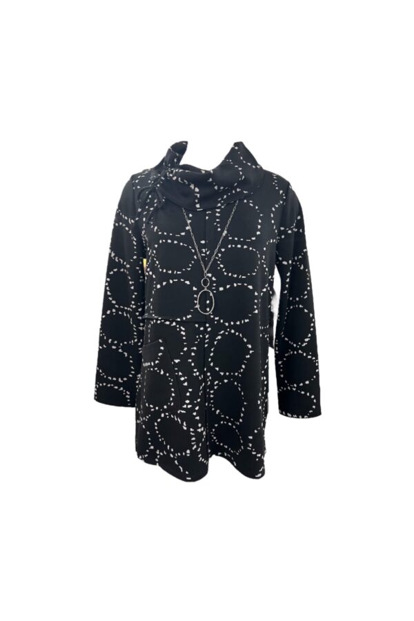HABITAT CIRCLE KNIT TIE NECK TUNIC