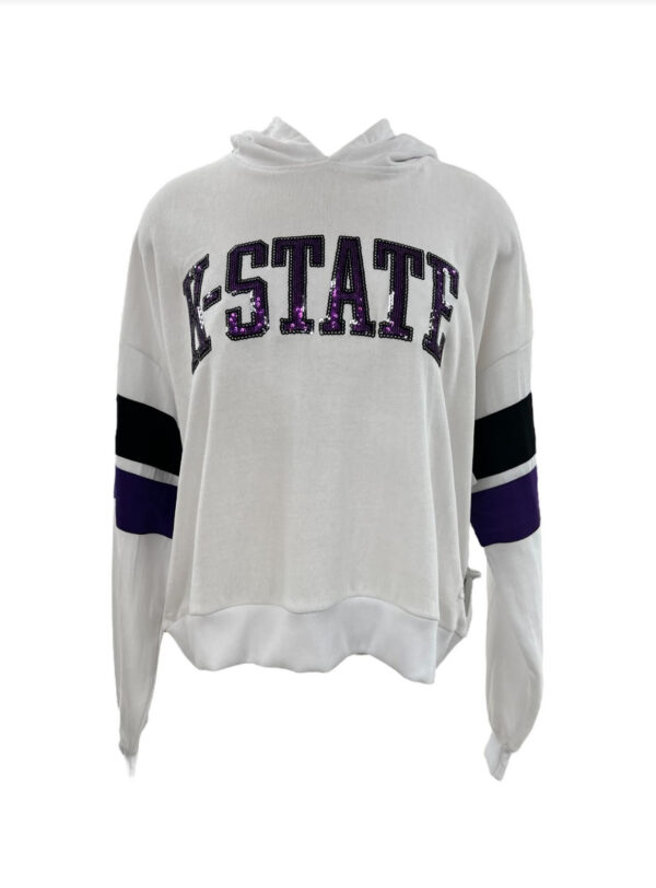 PRESSBOX APPAREL KSU OVERSIZED PIECED FRENCH TERRY - Image 2
