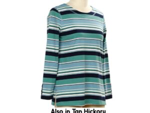 SOUTHERN LADY LONG SLEEVE STRIPED KNIT TOP