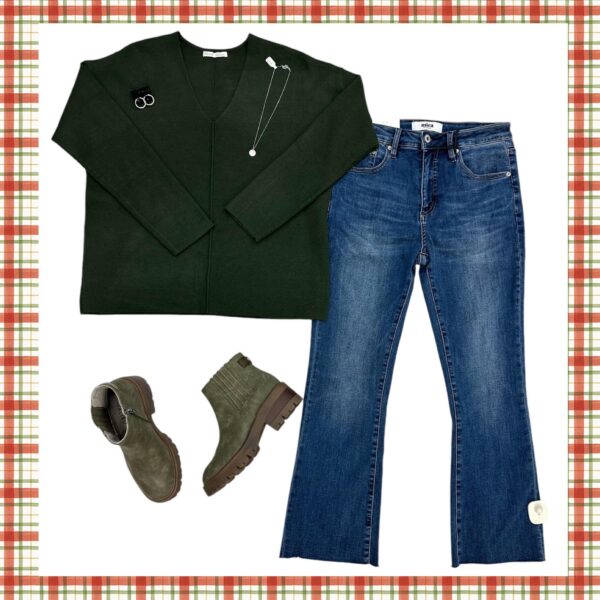 BE COOL RELAXED V-NECK CENTER SEAM SWEATER - Image 9