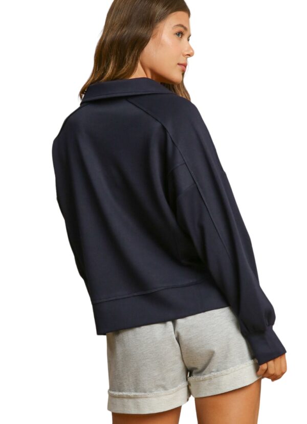 UMGEE NEO KNIT LOOSE FIT LONG SLEEVE POLO - Image 2