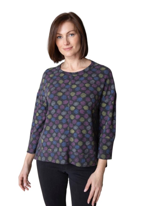 HABITAT FLEECE RIB TRIM BOXY CREW - Image 3