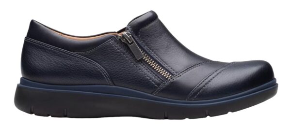 CLARKS CERTINA PURE NAVY LEATHER - Image 2