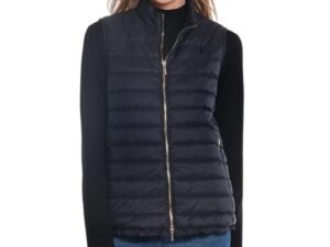 MULTIPLES SOLID LINED QUILTED VEST
