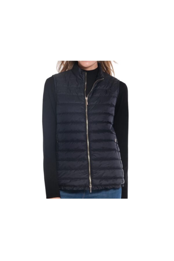 MULTIPLES SOLID LINED QUILTED VEST