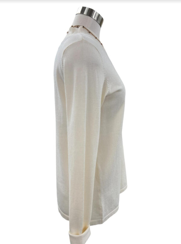 MULTIPLES LONG SLEEVE MOCK NECK SWEATER KNIT TOP - Image 2