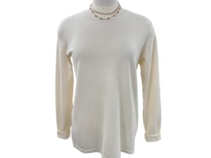 MULTIPLES LONG SLEEVE MOCK NECK SWEATER KNIT TOP