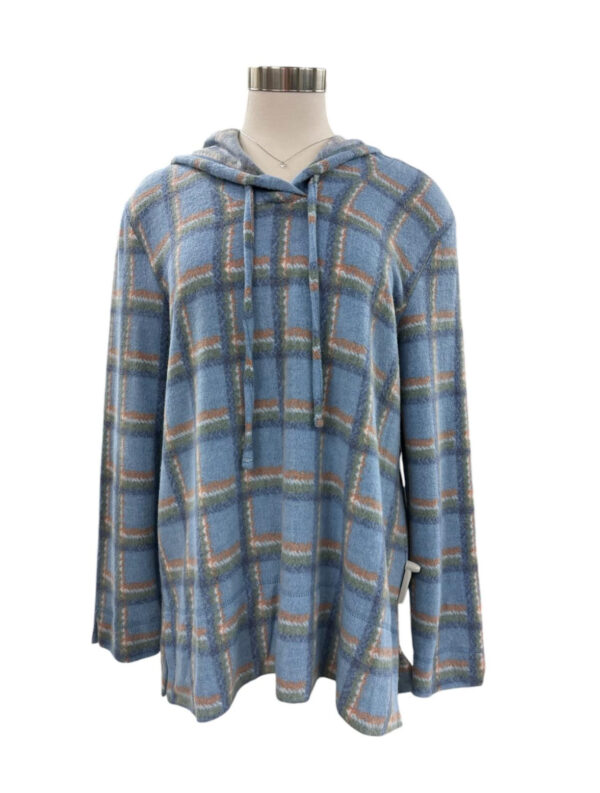 SOUTHERN LADY LONG SLEEVE SUPER SOFT PLAID HOODIE - Image 3