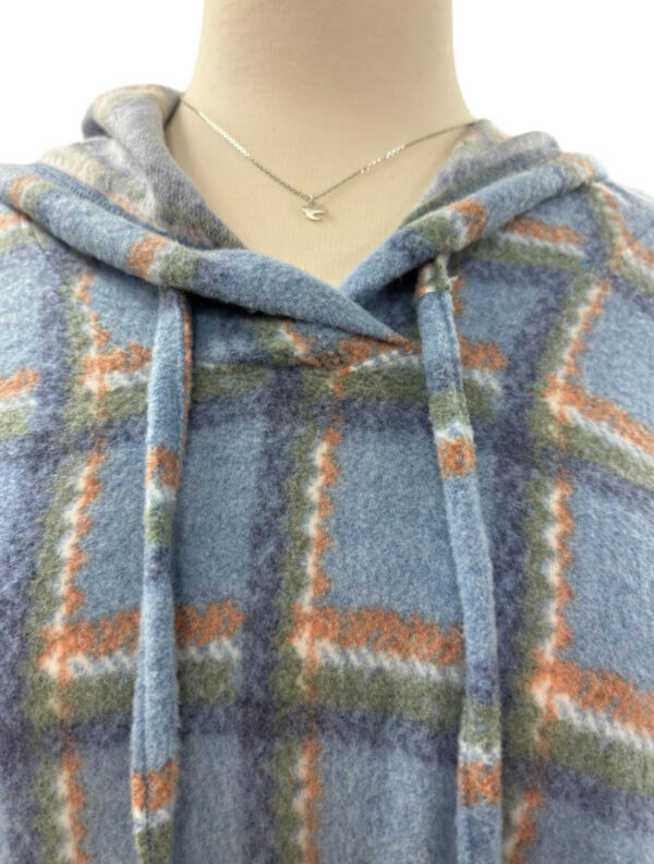 SOUTHERN LADY LONG SLEEVE SUPER SOFT PLAID HOODIE - Image 2