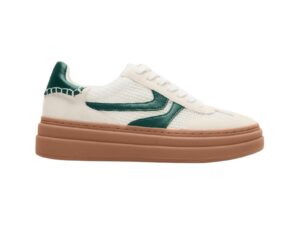 MADDEN GIRL DODGE SNEAKER GREEN & WHITE