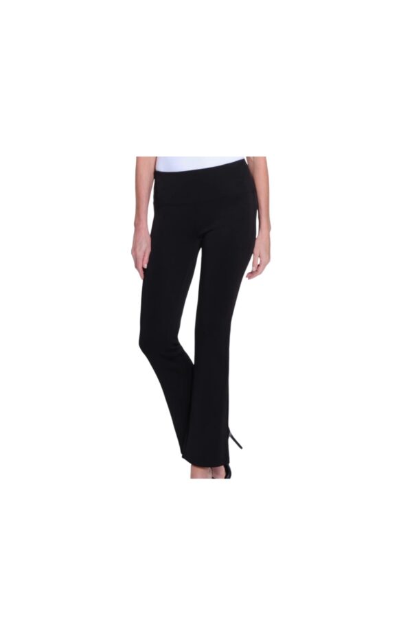 MULTIPLES WIDE BAND PULL-ON KNIT FLARE LEG