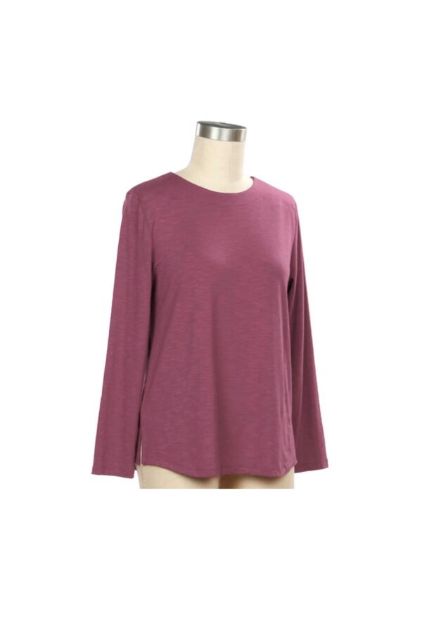 SOUTHERN LADY LONG SLEEVE SOLID BOATNECK KNIT TOP