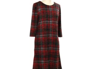 SOUTHERN LADY PLAID SWEATER DRESS