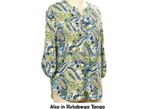 SOUTHERN LADY 3/4 SLEEVE PAISLEY PRINT TOP