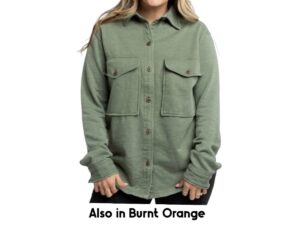 ROYCE APPAREL VINTAGE WASH FLEECE SHACKET