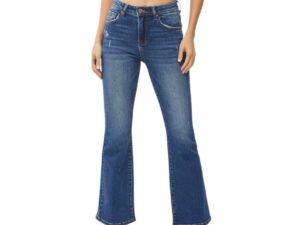 RISEN JEANS HIGH RISE ANKLE FLARE JEANS