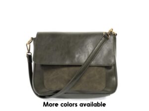 JOY SUSAN SUEDE TRIM CONVERTIBLE SHOULDER BAG
