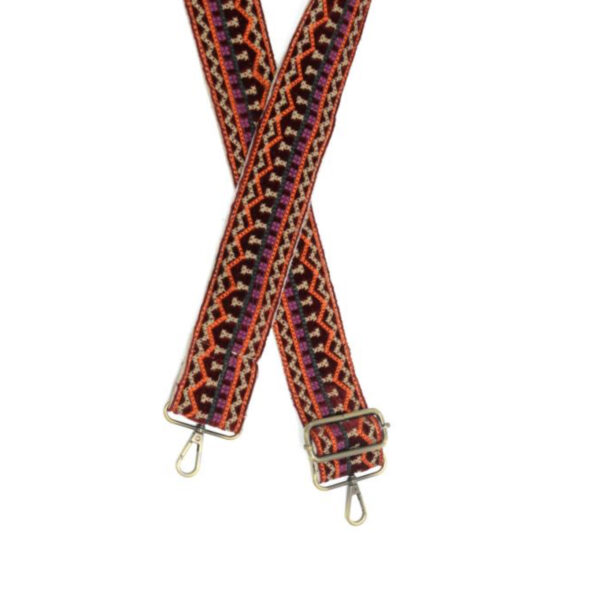 JOY SUSAN 2" VELVET STRIPE GUITAR STRAP - Image 3