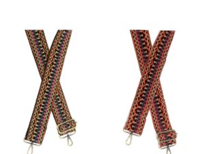 JOY SUSAN 2" VELVET STRIPE GUITAR STRAP