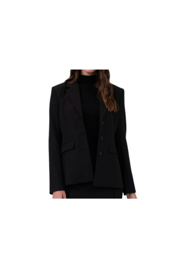 BLUPEPPER BUTTON CUFF NOTCH COLLAR BLAZER