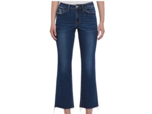 LOVERVET BY VERVET HIGH RISE RAW HEM MINI BOOTCUT