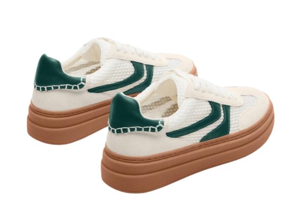 MADDEN GIRL DODGE SNEAKER GREEN & WHITE - Image 7
