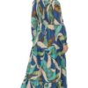 JODIFL BLUE PRINT SMOCKED BODICE MAXI - Image 4