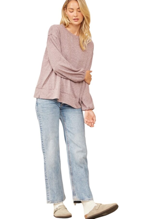 ANDREE SUPER SOFT KNIT CREW NECK TOP - Image 10