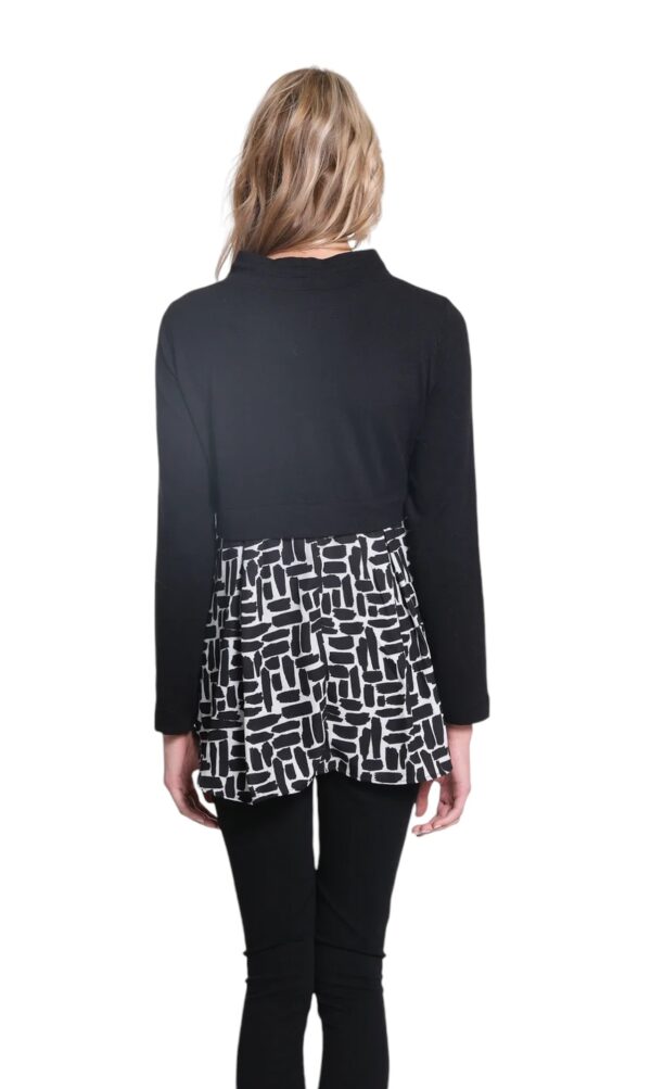 MULTIPLES DRAW STRING LAYERED KNIT TOP - Image 4