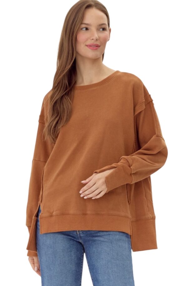 JODIFL MINERAL WASH LOOSE FIT SWEATSHIRT - Image 2