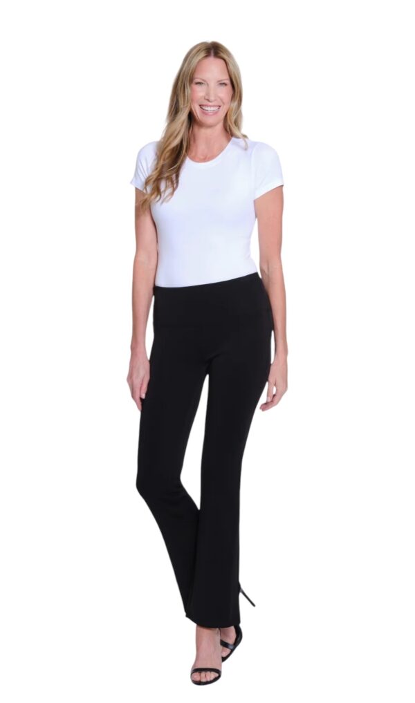 MULTIPLES WIDE BAND PULL-ON KNIT FLARE LEG - Image 10