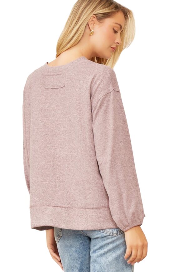ANDREE SUPER SOFT KNIT CREW NECK TOP - Image 9