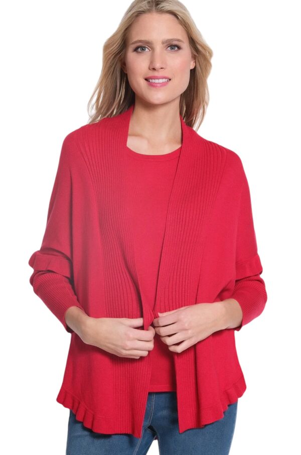 MULTIPLES SHAWL COLLAR SWEATER CARDIGAN - Image 5