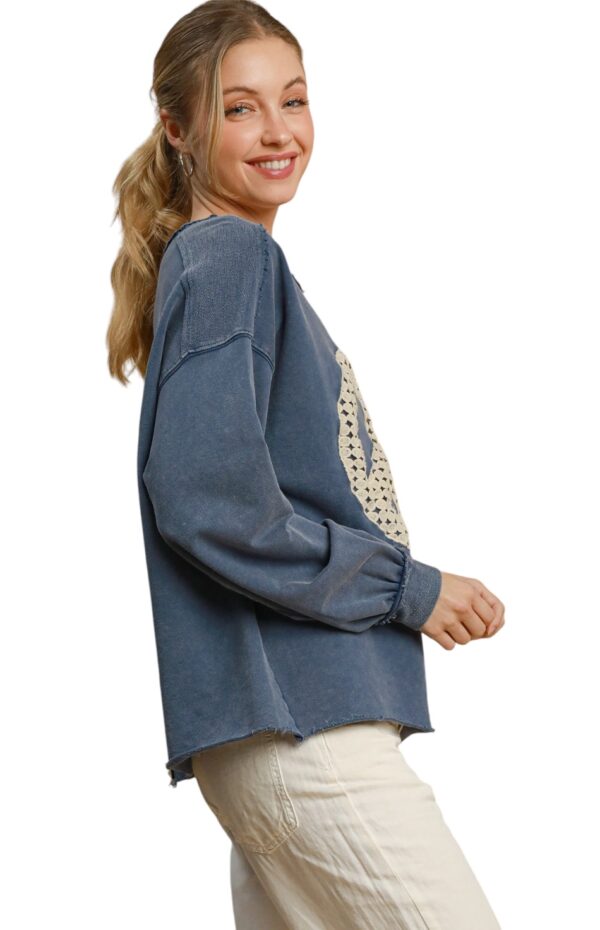 UMGEE PEACE SIGN FRENCH TERRY TOP - Image 3