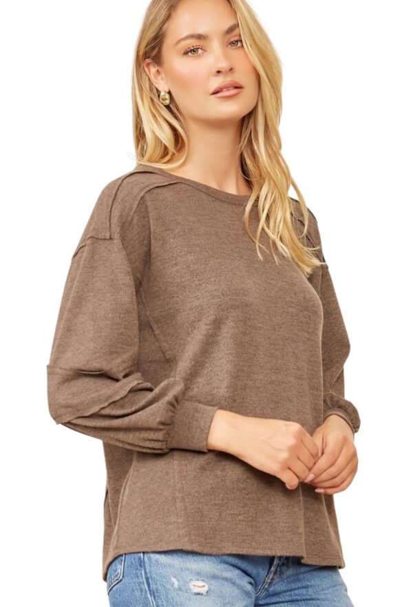 ANDREE HACCI KNIT CREW NECK KNIT TOP - Image 9