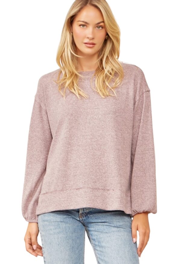 ANDREE SUPER SOFT KNIT CREW NECK TOP - Image 8