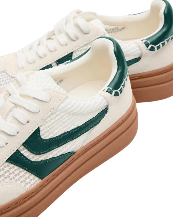 MADDEN GIRL DODGE SNEAKER GREEN & WHITE - Image 4