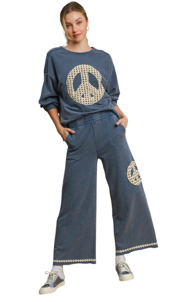 UMGEE PEACE SIGN FRENCH TERRY TOP - Image 2
