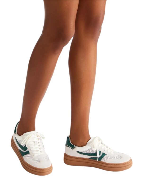 MADDEN GIRL DODGE SNEAKER GREEN & WHITE - Image 3