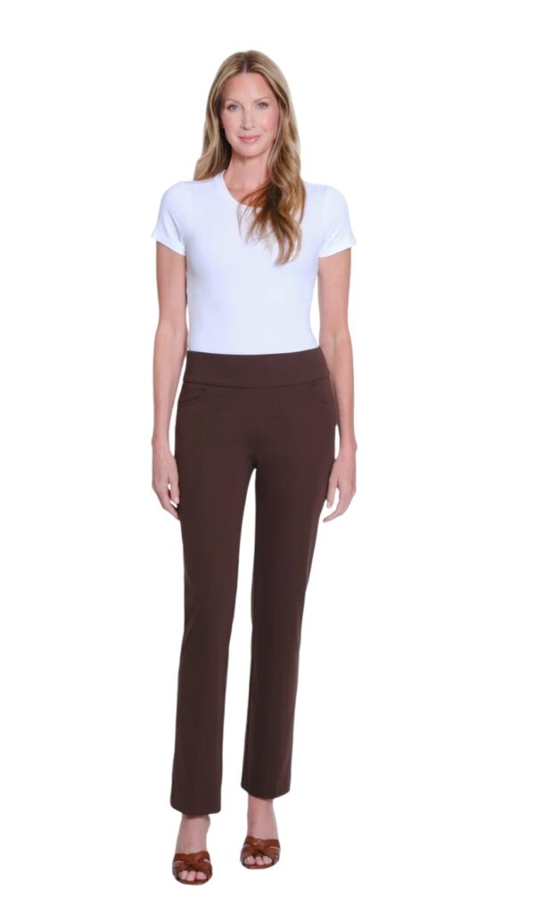 MULTIPLES EASY FIT KNIT STOVE PIPE LEG PANT - Image 8